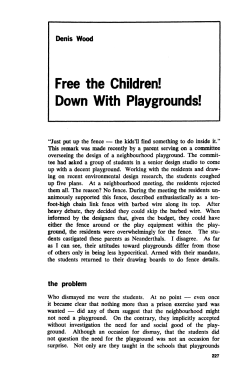 Free the Children! Down With Playgrounds!