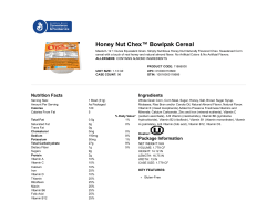 Honey Nut Chex&trade; Bowlpak Cereal