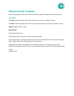 Effective Emails Template