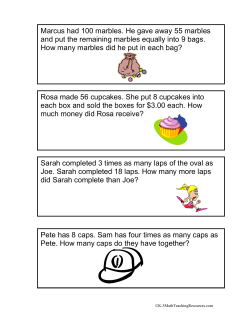 Pete has 8 caps. Sam has four times as many caps as Pete. How