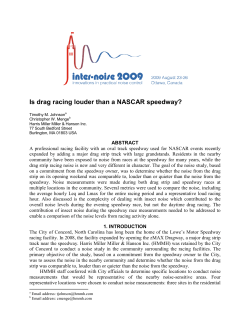 Is drag racing louder than a NASCAR speedway?