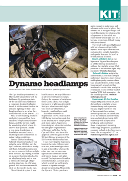 Dynamo headlamps