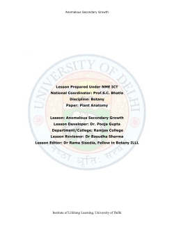 Institute of Lifelong Learning, University of Delhi Lesson Prepared