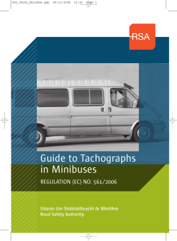 Guide to Tachographs in Minibuses