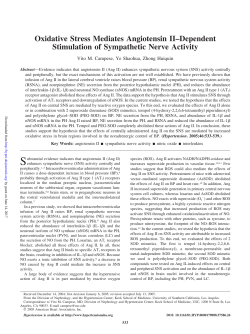 Oxidative Stress Mediates Angiotensin II&ndash;Dependent