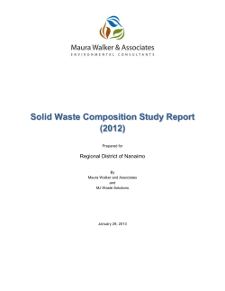 RDN Waste Composition Study (2012)