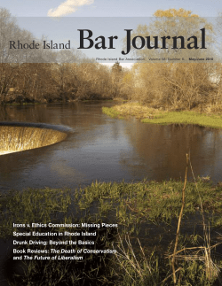 Bar Journal Volume 58 Number 6 May/June 2010