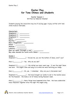 Easter Play for Tone Chimes and Students