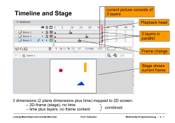 Timeline and Stage Timeline and Stage