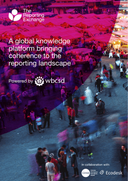 A global knowledge platform bringing coherence to the reporting