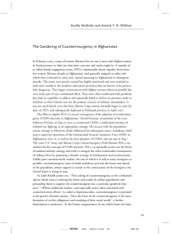The Gendering of Counterinsurgency in