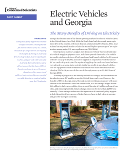 Electric Vehicles and Georgia - Union of Concerned Scientists