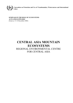 central asia mountain ecosystems