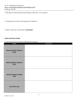 How Is Developed Defined And Measured?