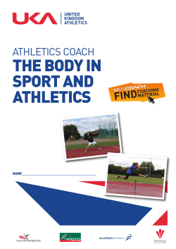 Body in sport - Scottish Athletics