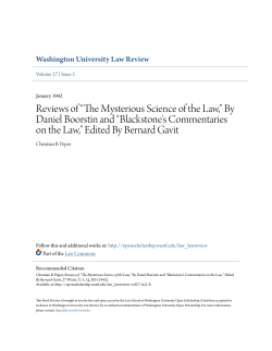 The Mysterious Science of the Law