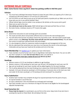 EXTREME RELAY TEAM INFO