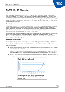 The TAC Wipe Off 5 Campaign