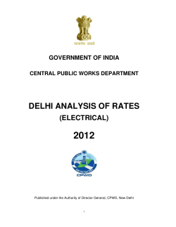 DELHI ANALYSIS OF RATES