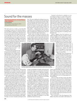 Sound for the masses