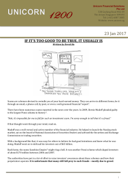 23 Jan 2017 - Unicorn Financial Solutions