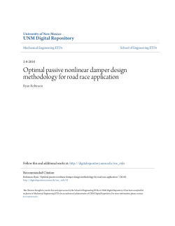 Optimal passive nonlinear damper design methodology for road