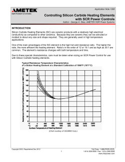 APP1006 Controlling Silicon Carbide Heating Elements
