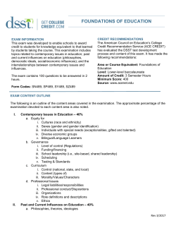 foundations of education