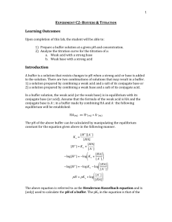 Experiment C2- Buffers