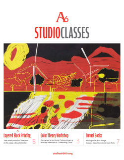 Layered Block Printing Color Theory Workshop