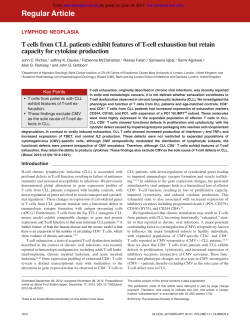 T cells from CLL patients exhibit features of T