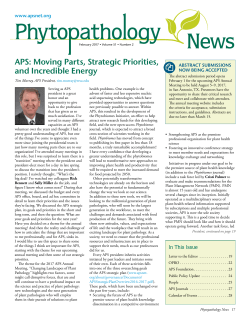 Phytopathology News - February- 2017