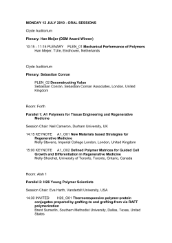 Full programme - Royal Society of Chemistry