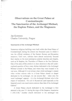 Observations on the Great Palace at Constantinople