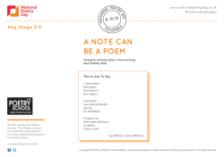 The Poetry School - National Poetry Day