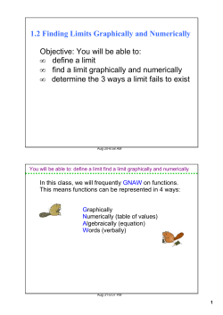 define a limit &bull; find a limit