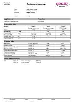 Casting resin orange