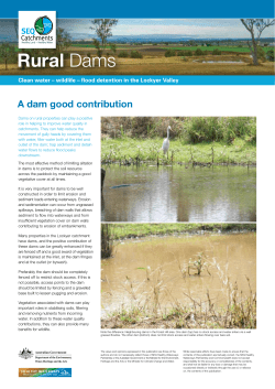 Rural Dams - SEQ Catchments