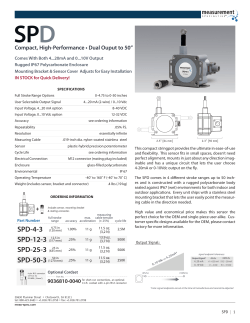 SPD-4-3 SPD-12-3 SPD-25-3 SPD-50-3