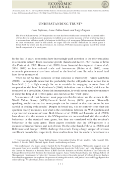 Understanding Trust - Kellogg School of Management