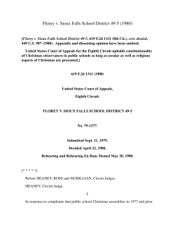 Florey v. Sioux Falls School District
