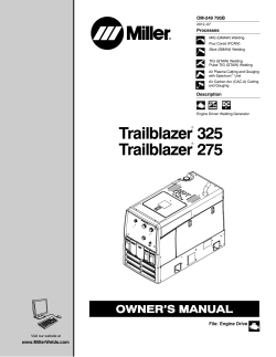 Trailblazer 325 Trailblazer 275