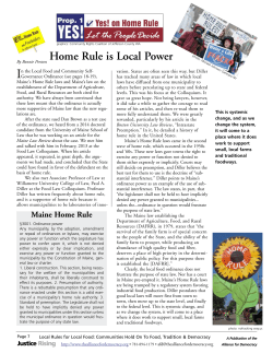 Home Rule is Local Power