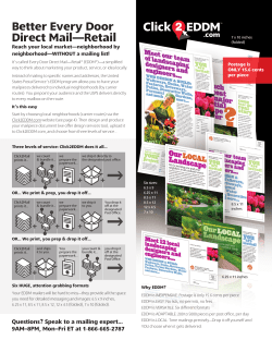 Better Every Door Direct Mail—Retail