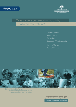 Careers in vocational education and training