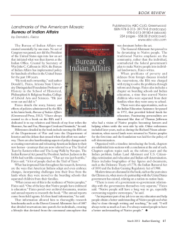 Landmarks of the American Mosaic Bureau of Indian Affairs