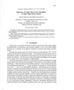 Behaviour of Cosmic Rays in the Atmosphere at Super High Energy