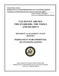 tax haven abuses: the enablers, the tools and