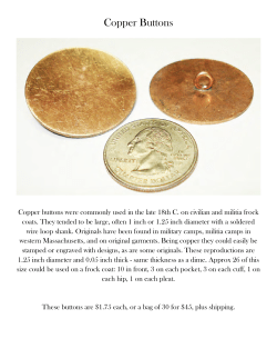 Copper Buttons