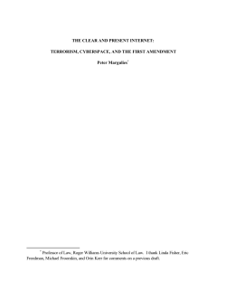THE CLEAR AND PRESENT INTERNET